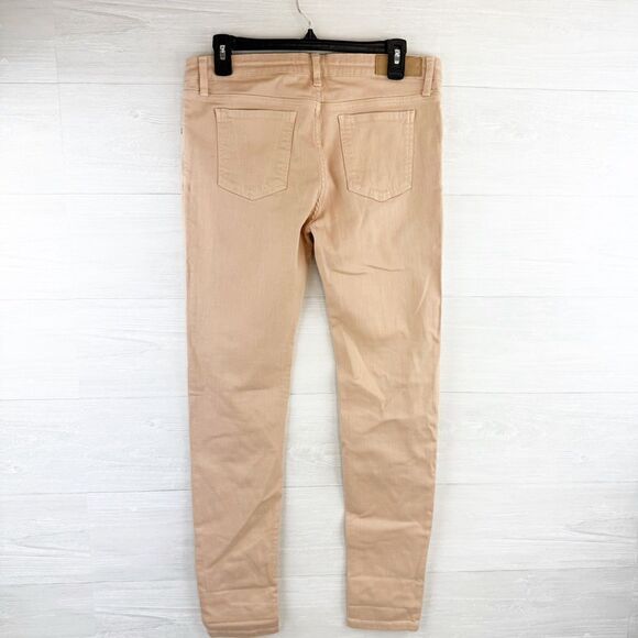 Victoria Beckham Power Stretch High Rise Nude Skinny Jeans - Picture 6 of 9